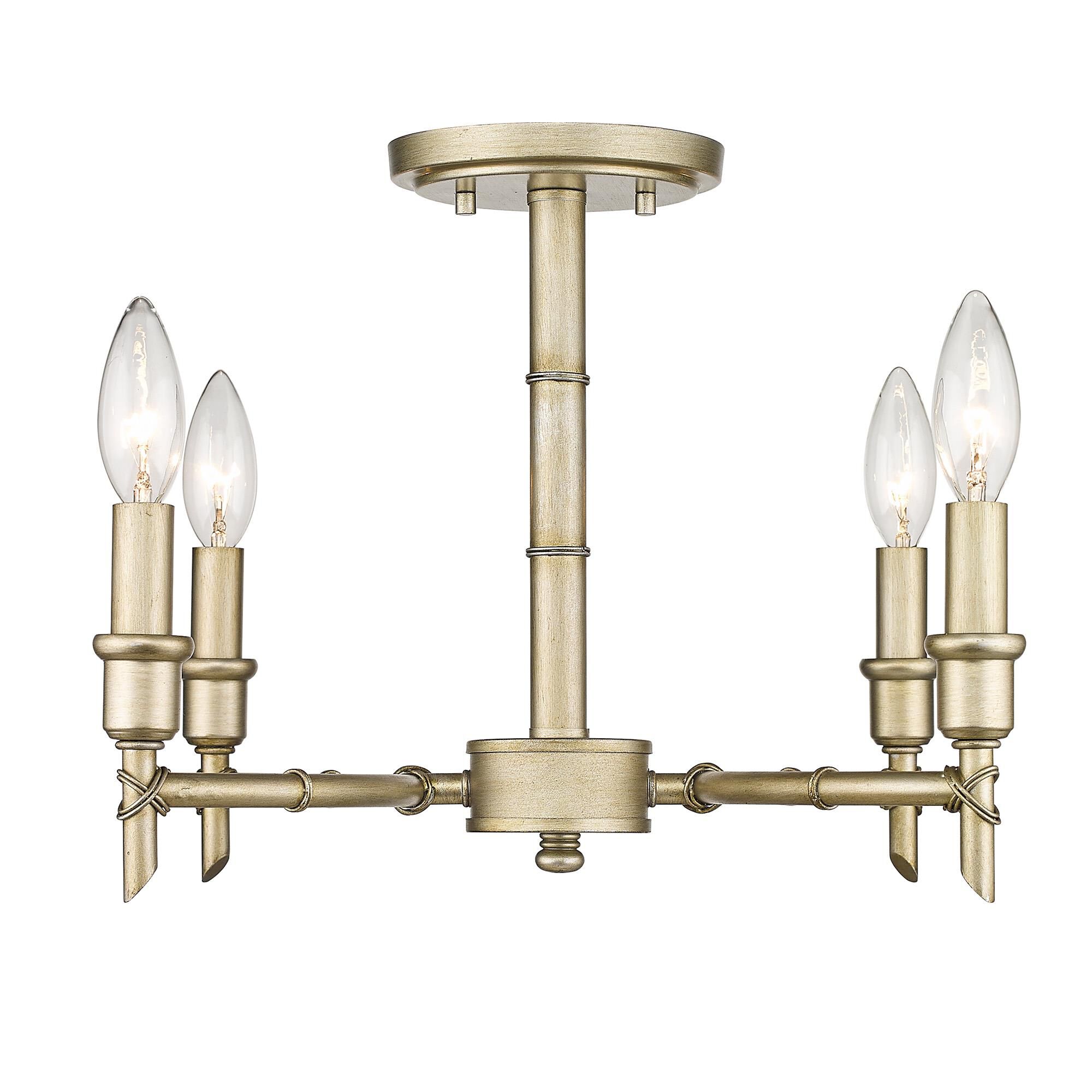 Cambay 13 Inch Semi Flush Mount by Golden Lighting