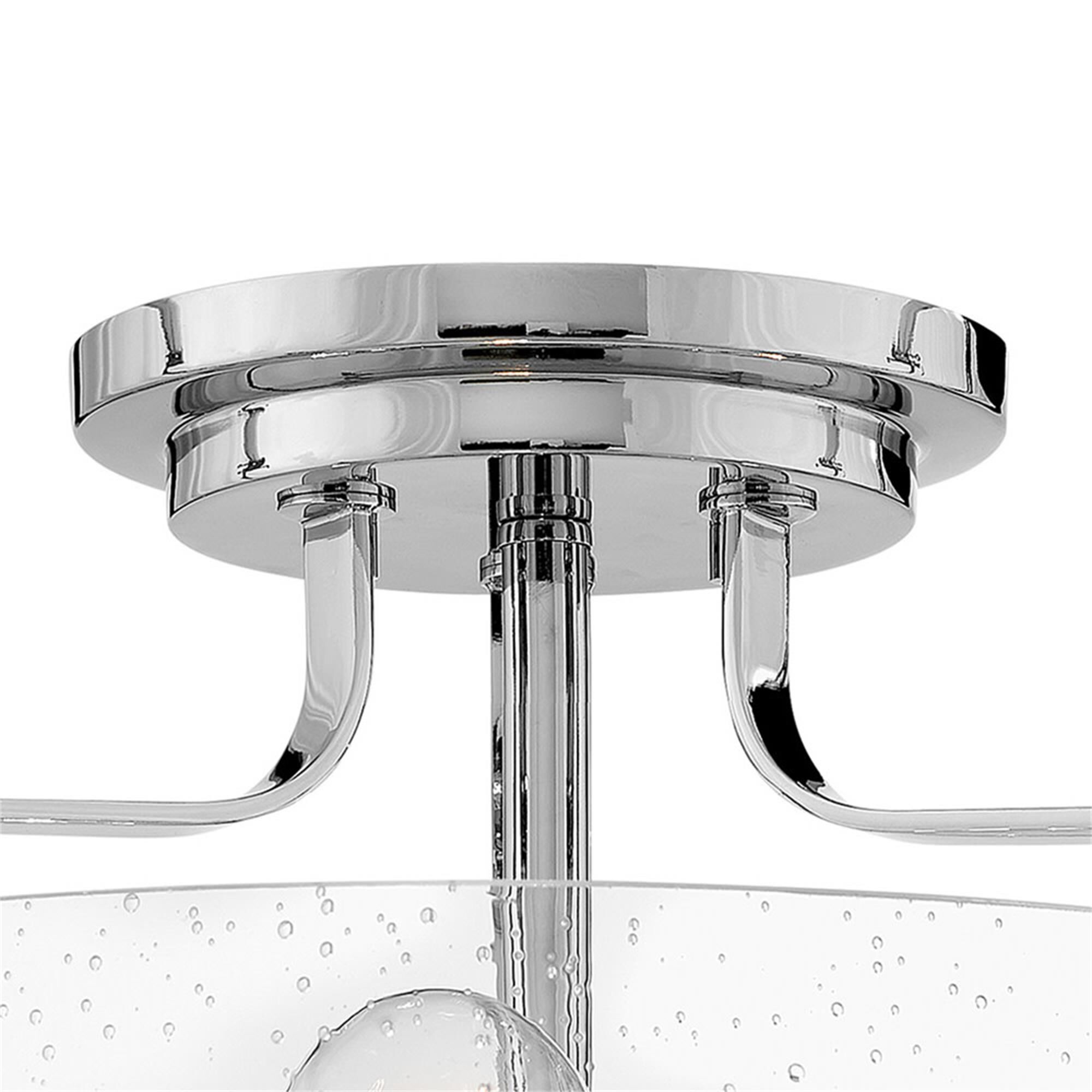 Harper 18 Inch 3 Light Semi Flush Mount,