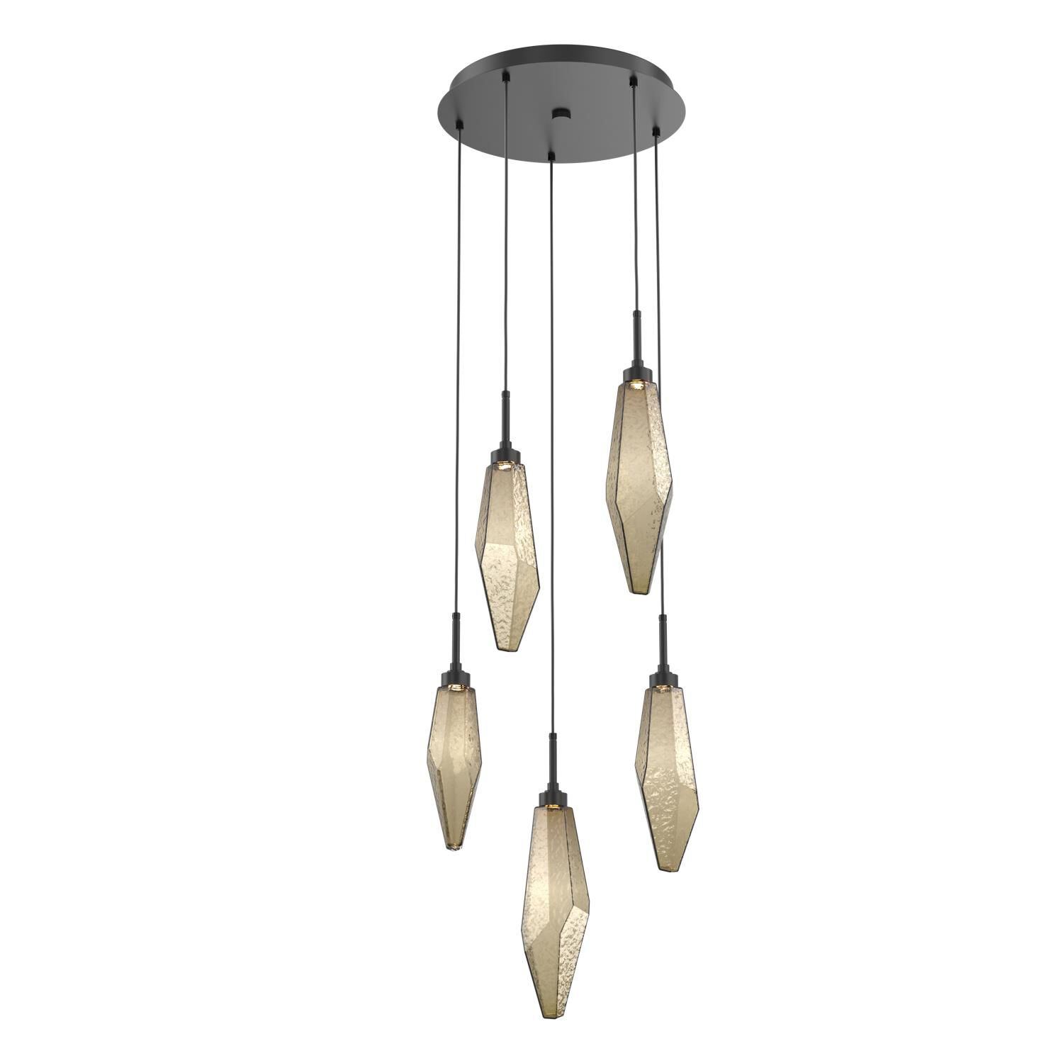 Rock Crystal Multi Light Pendant by Hammerton Studio
