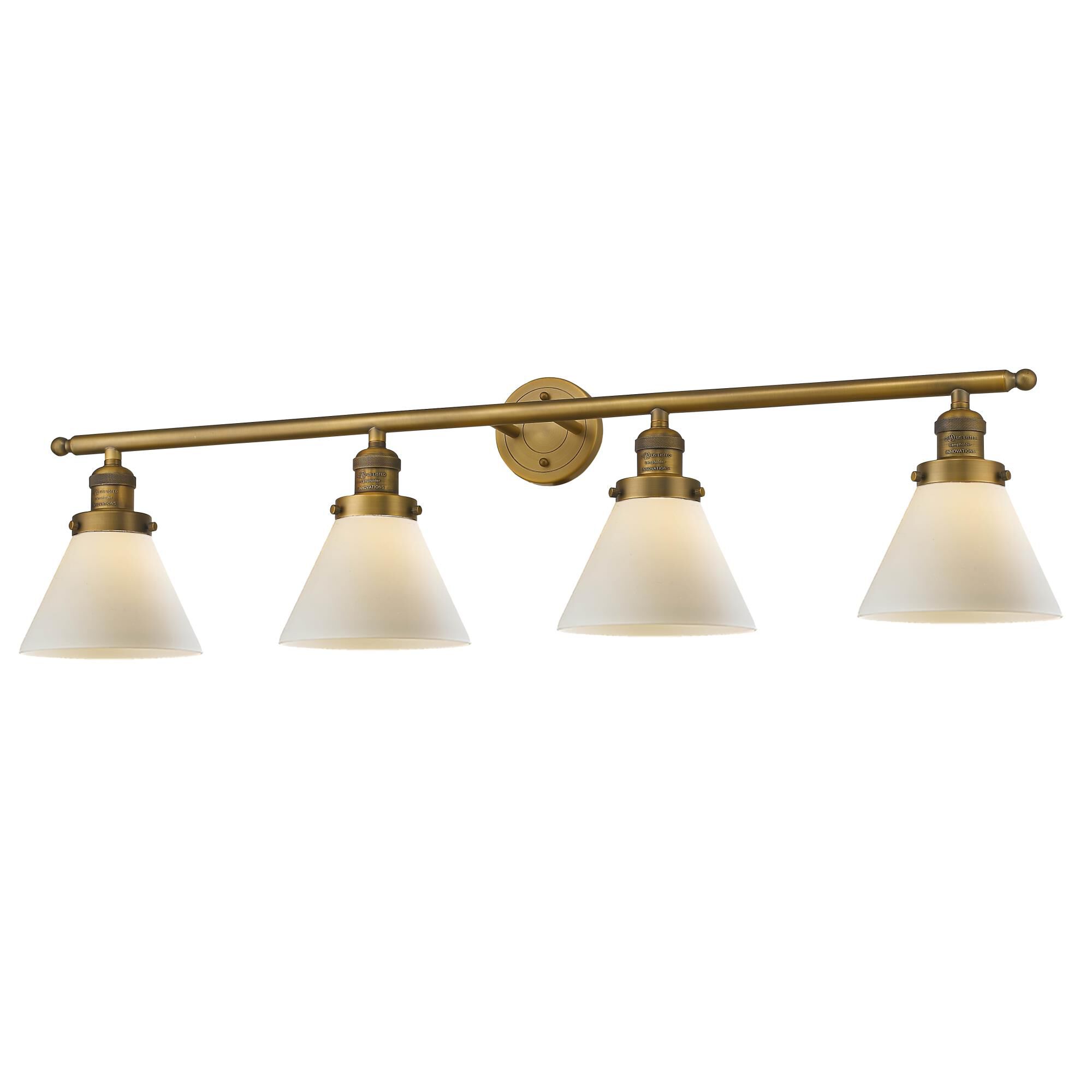 Bruno Marashlian Large Cone 43 Inch 4 Light Bath Vanity Light by Innovations Lighting