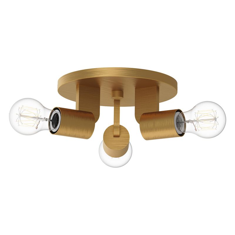 Claire 10 Inch 3 Light Semi Flush Mount by Alora Mood