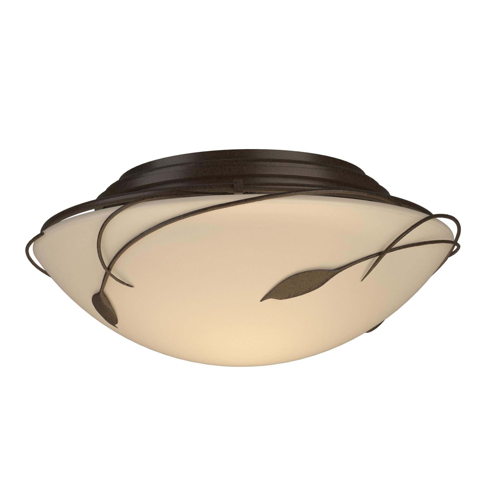 Forged Leaves 13 Inch 2 Light Flush Mount by Hubbardton Forge