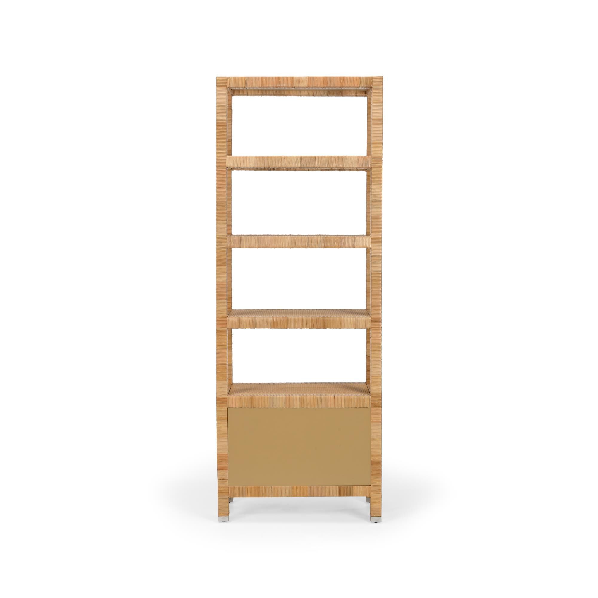 Shown in White and Natural finish