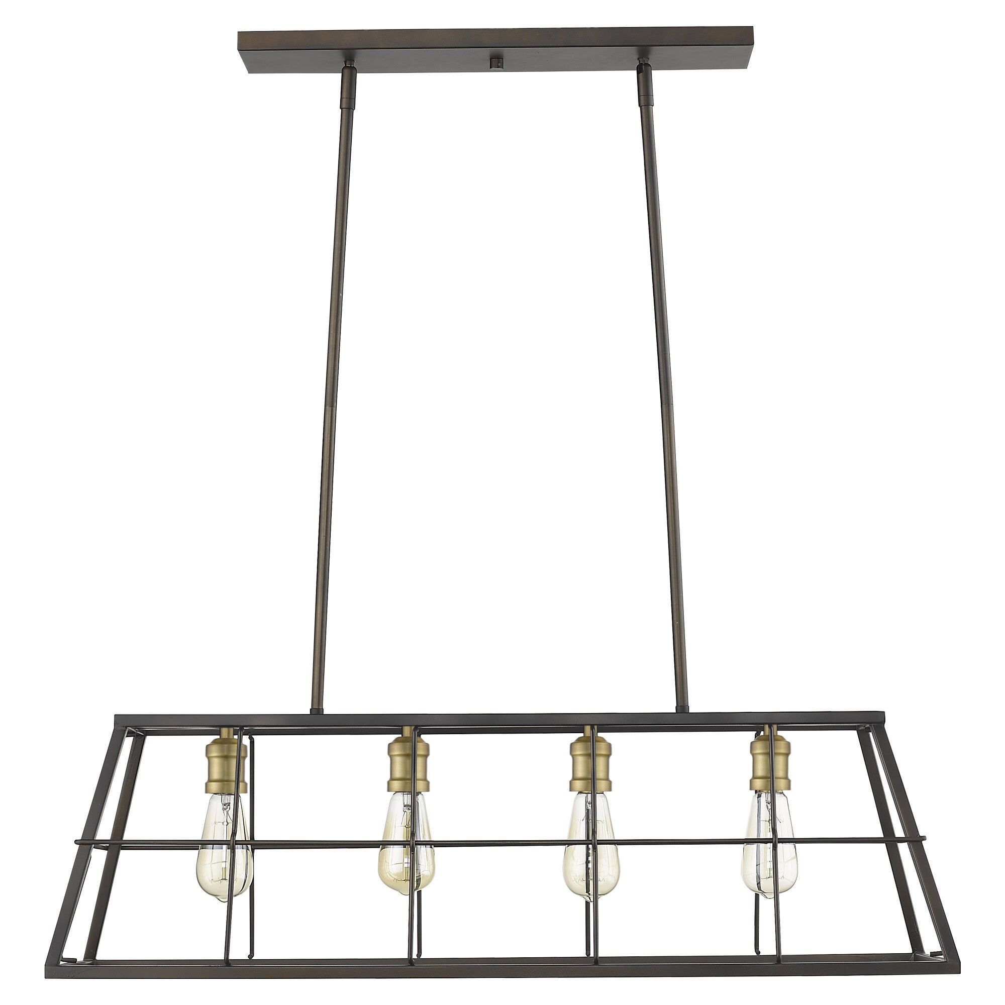 Shown in Oil-Rubbed Bronze finish and -- glass and -- shade