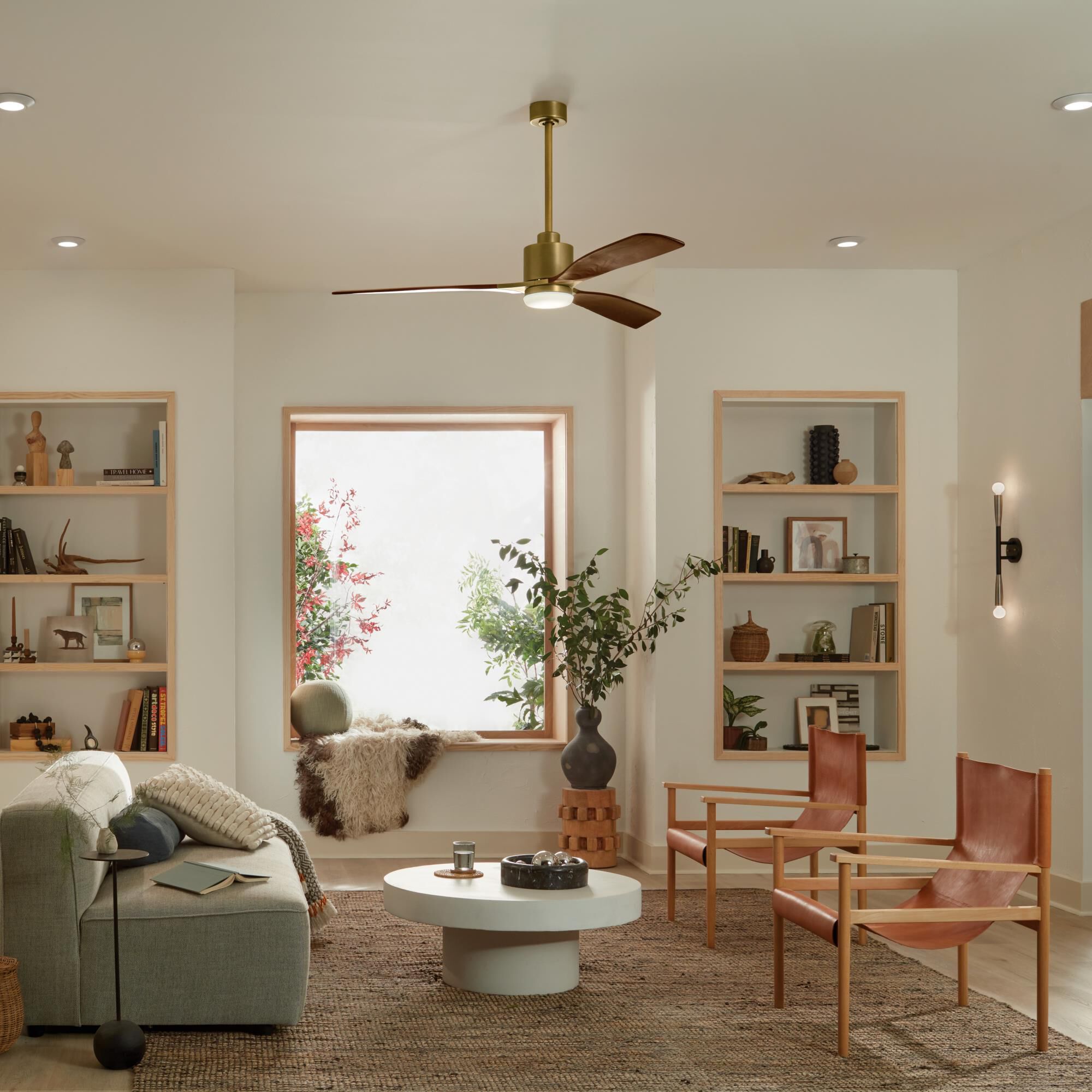 Ridley II 60 Inch Ceiling Fan with Light Kit by Kichler Lighting