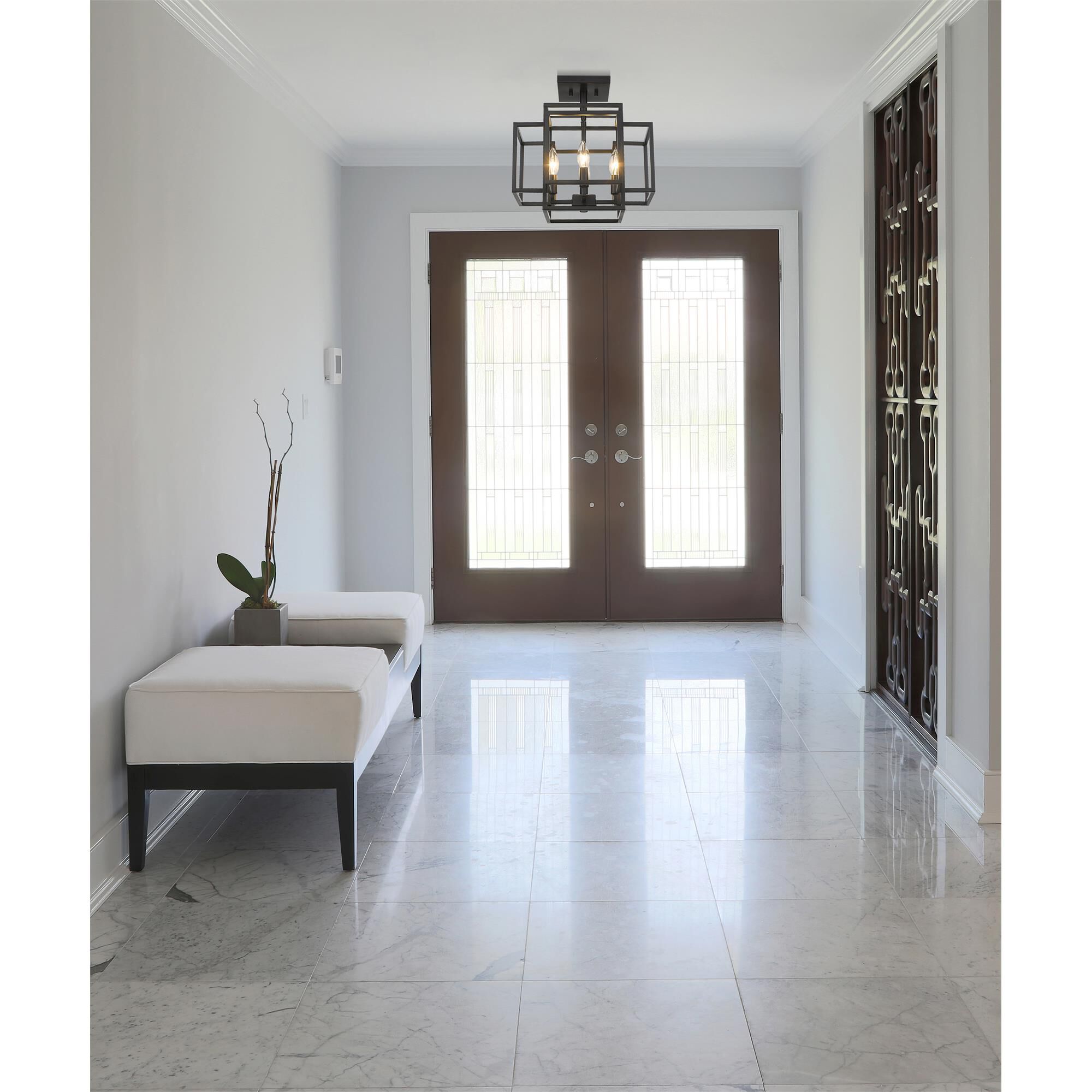 Shown in Matte Black finish and --- glass and --- shade