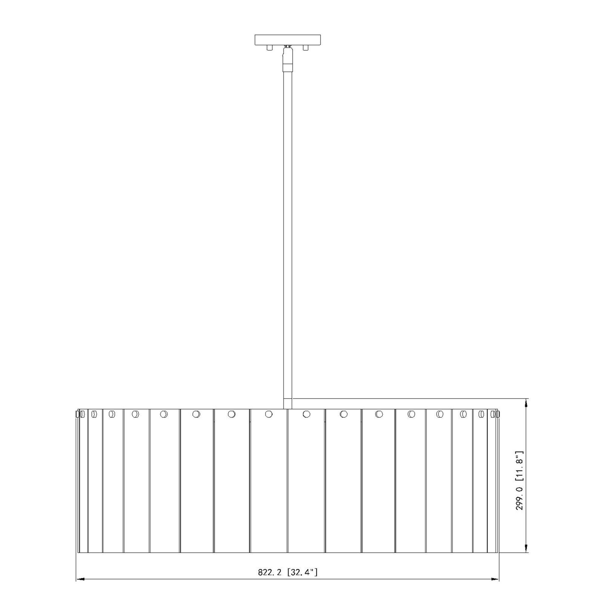 Glacier 32 Inch 12 Light Chandelier by Z-Lite