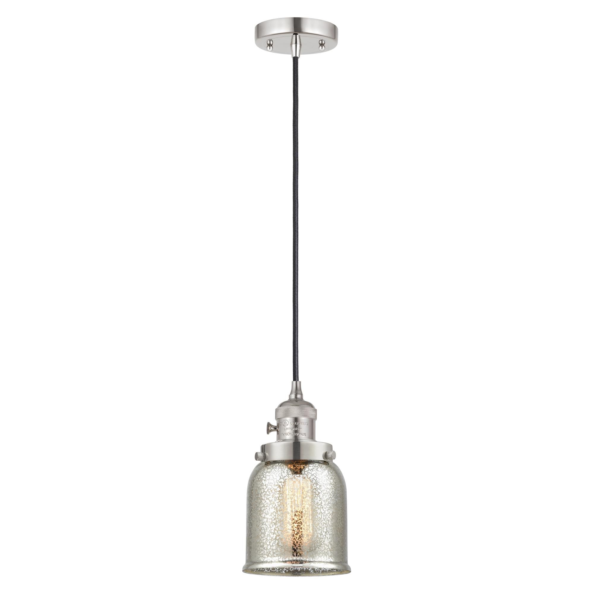 Shown in Polished Nickel finish and Silver Plated Mercury glass