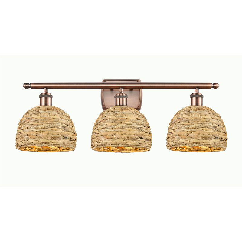 Bruno Marashlian Woven Rattan 28 Inch Bath Vanity Light by Innovations Lighting