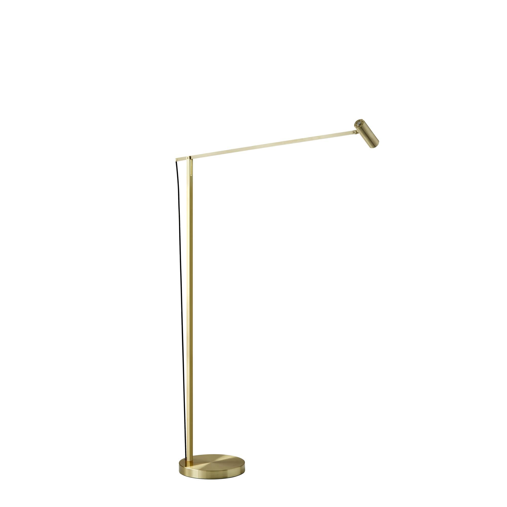 Shown in Brushed Gold finish and Aluminum shade