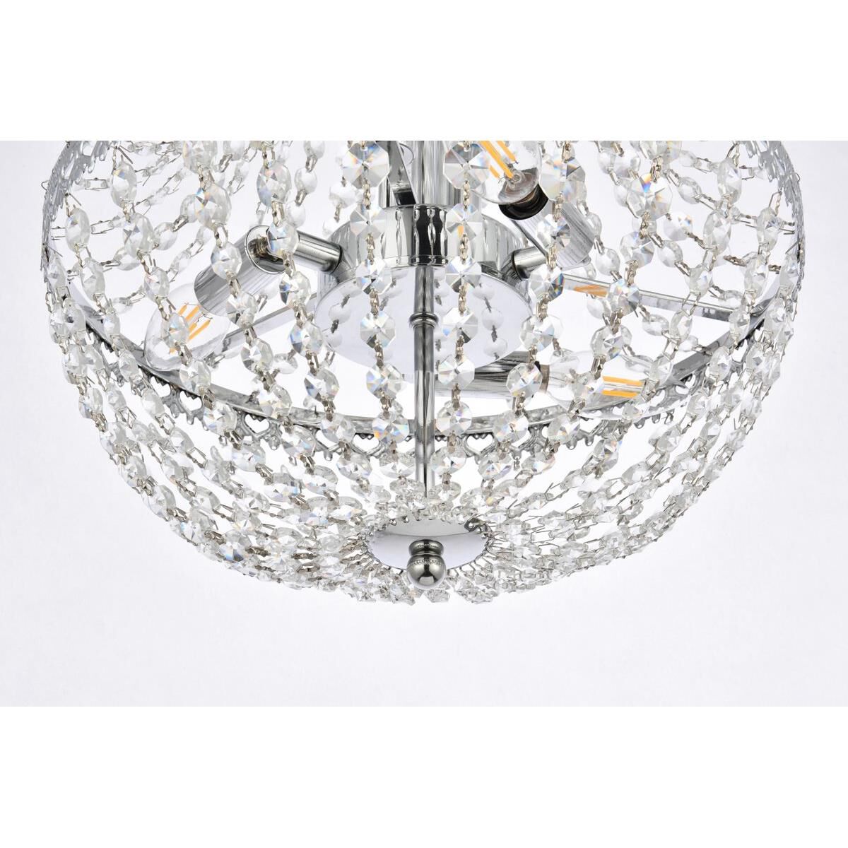 Valeria 14 Inch 5 Light Mini Chandelier by Elegant Lighting