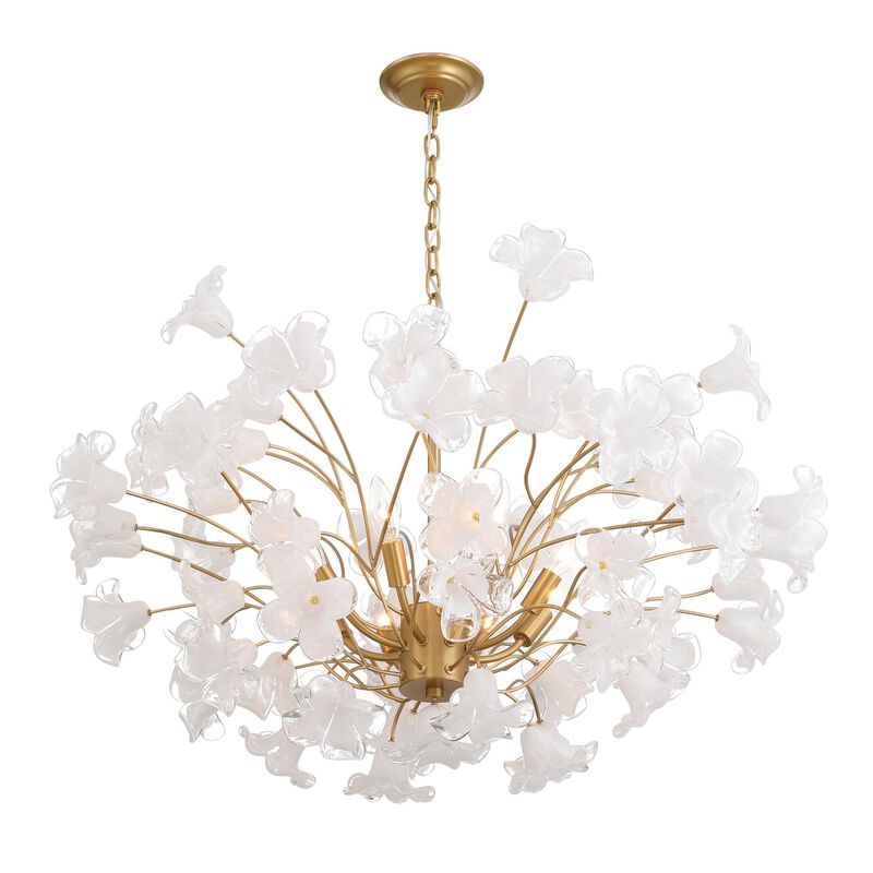 Bloome 37 Inch Chandelier by Metropolitan Lighting