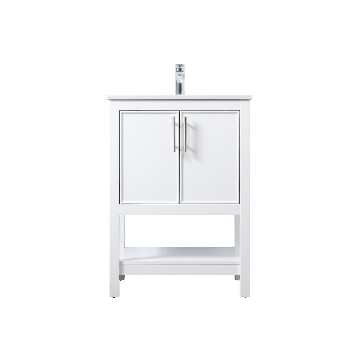 Shown in White finish