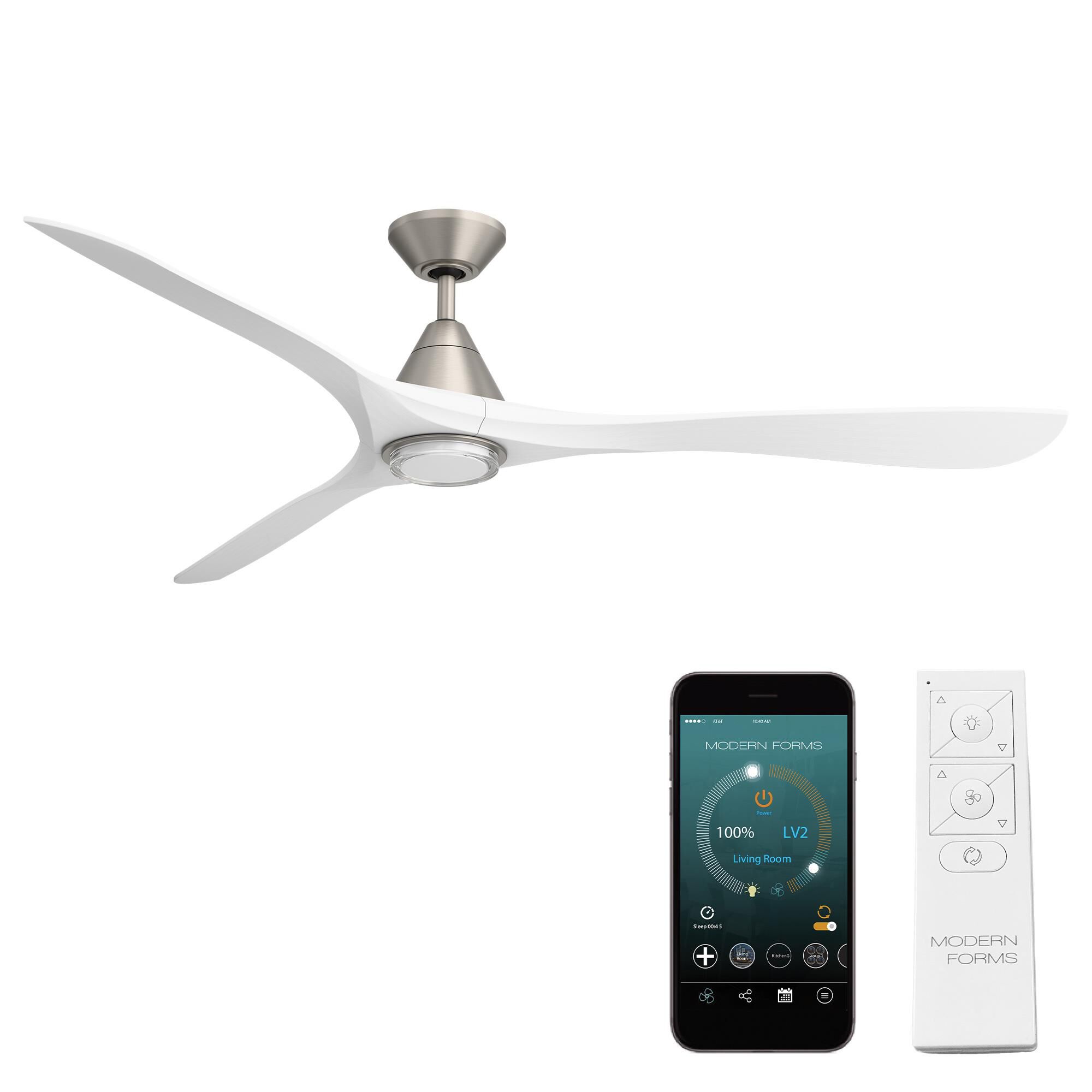 Carve 72 Inch Ceiling Fan with Light Kit by Modern Forms