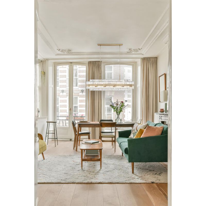 Hayes Medium Linear Chandelier by Crystorama