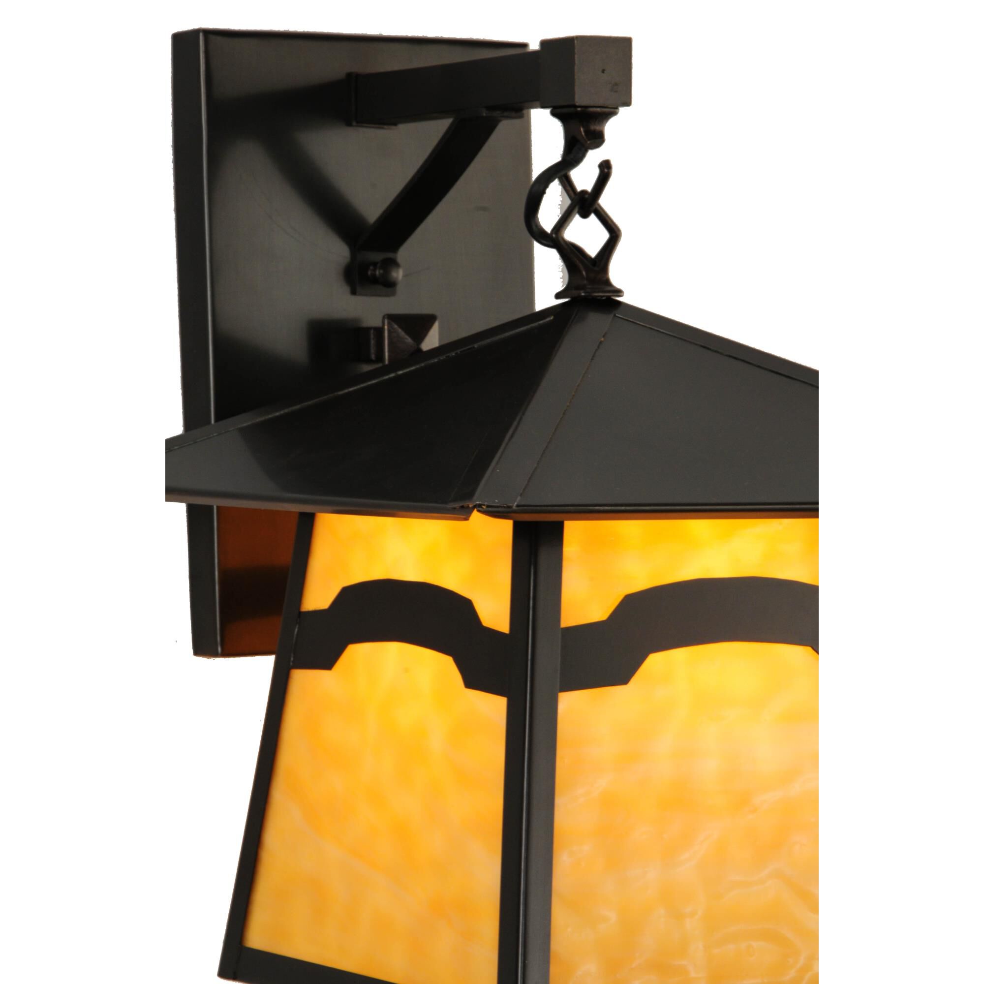 Meyda Lighting Stillwater 15 Inch Tall Outdoor Wall Light