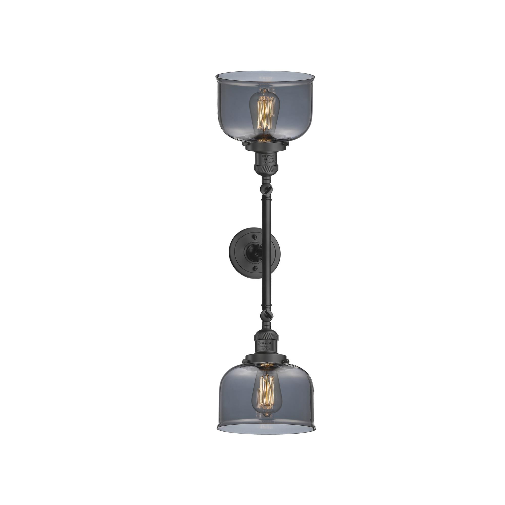 Shown in Oil Rubbed Bronze finish and Plated Smoked glass