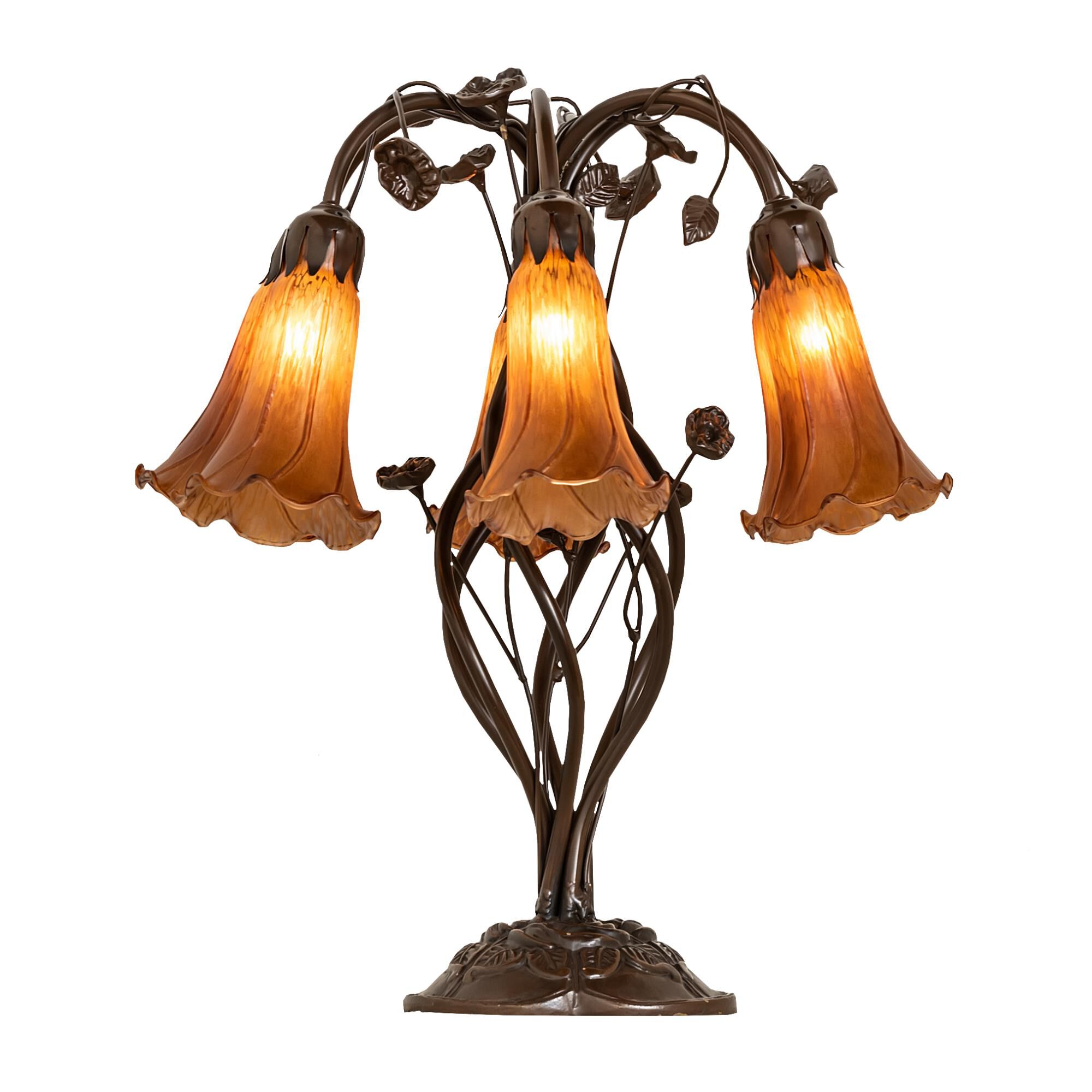 Shown in Mahogany Bronze finish and Amber /Acrylic glass