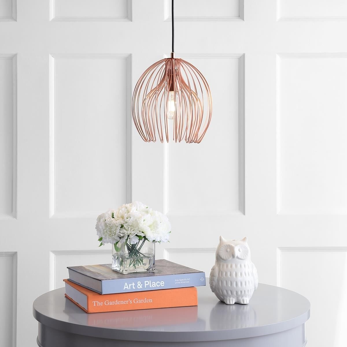 Shown in Copper finish and Metal shade