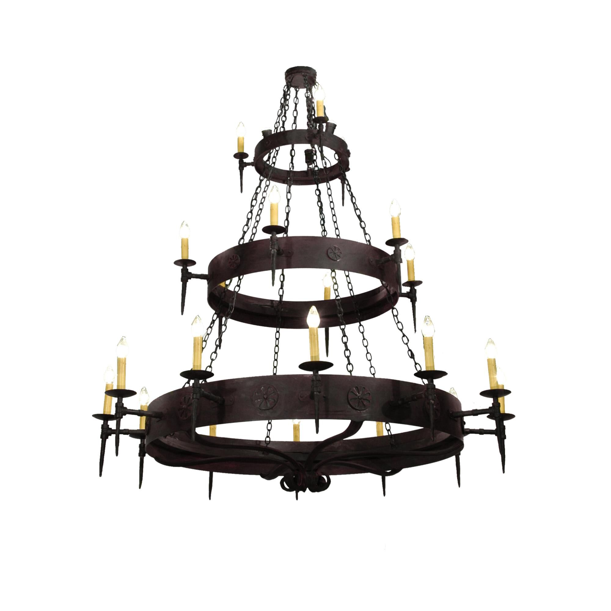 Warwick 72 Inch 21 Light Chandelier by Meyda Lighting