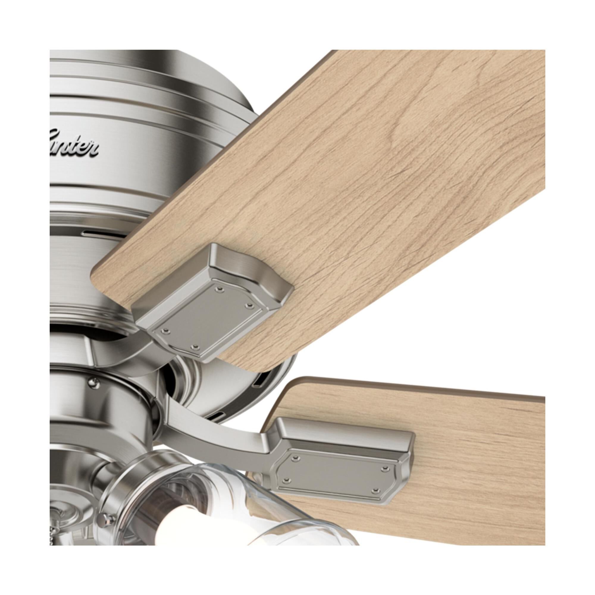 Shown in Brushed Nickel finish and Clear Rippled glass