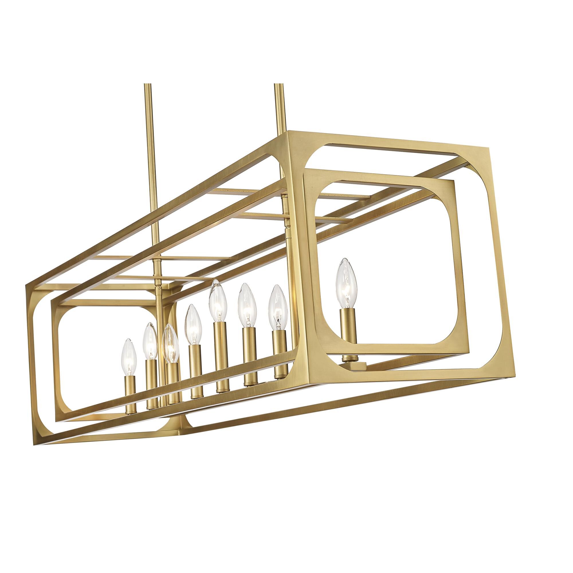 Shown in Rubbed Brass finish and Steel shade