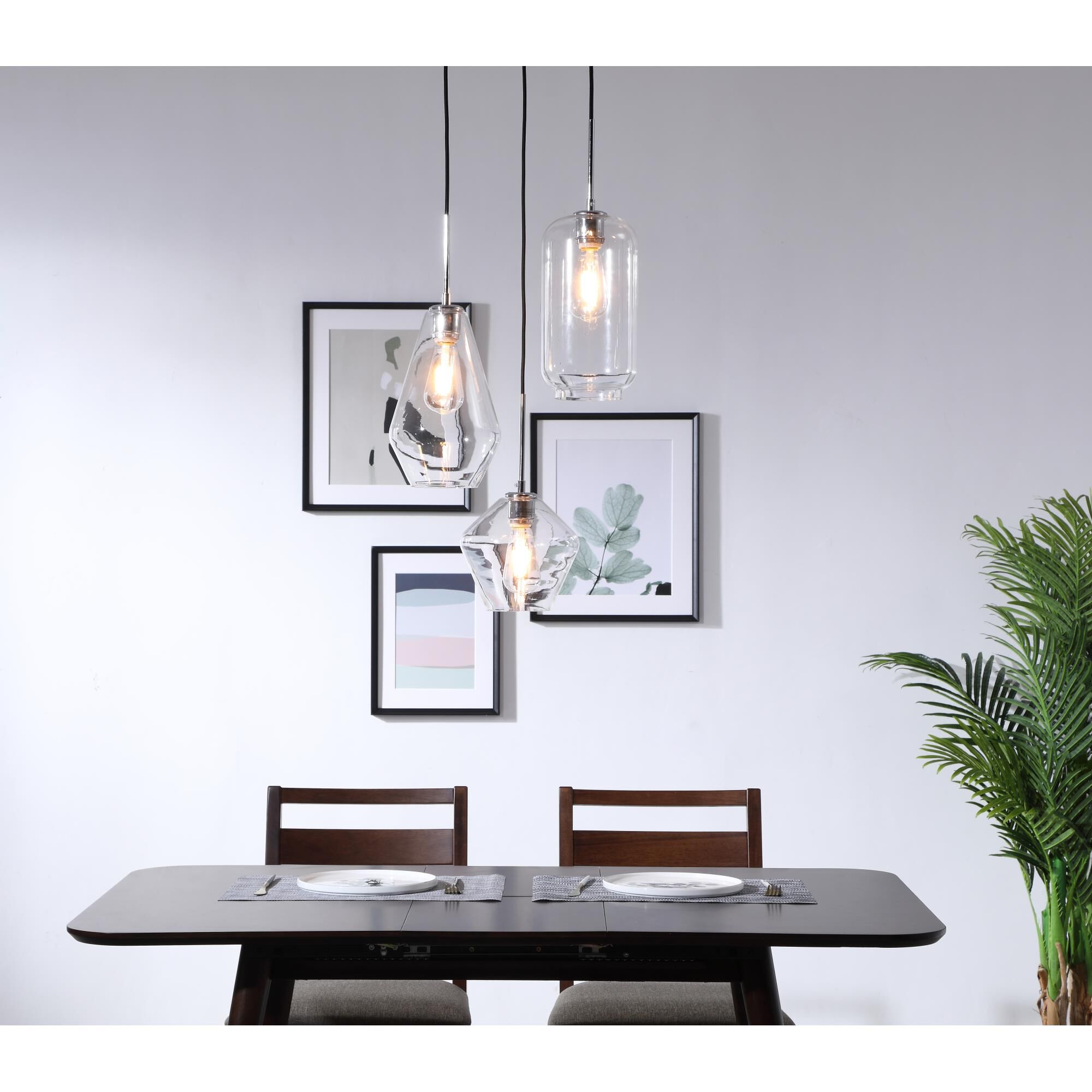 Gene 17 Inch Multi Light Pendant by Elegant Lighting