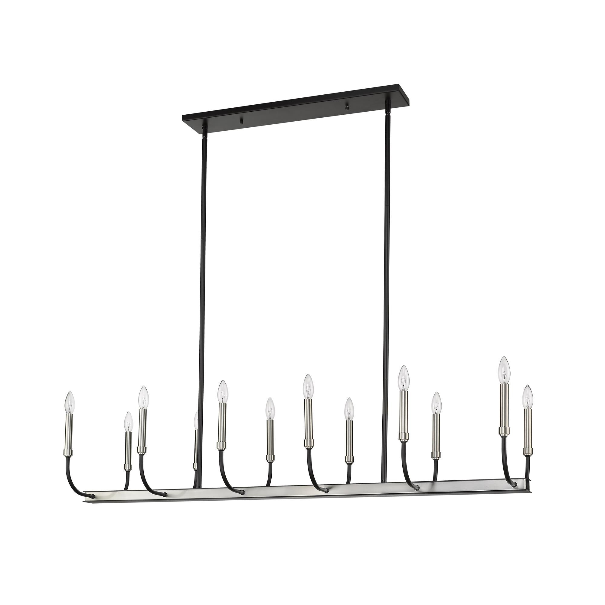 Shown in Matte Black + Brushed Nickel finish and --- glass and --- shade