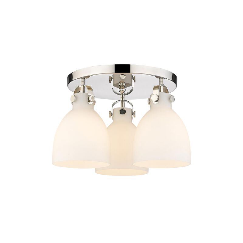 Bruno Marashlian Newton Bell 19 Inch 3 Light Flush Mount by Innovations Lighting
