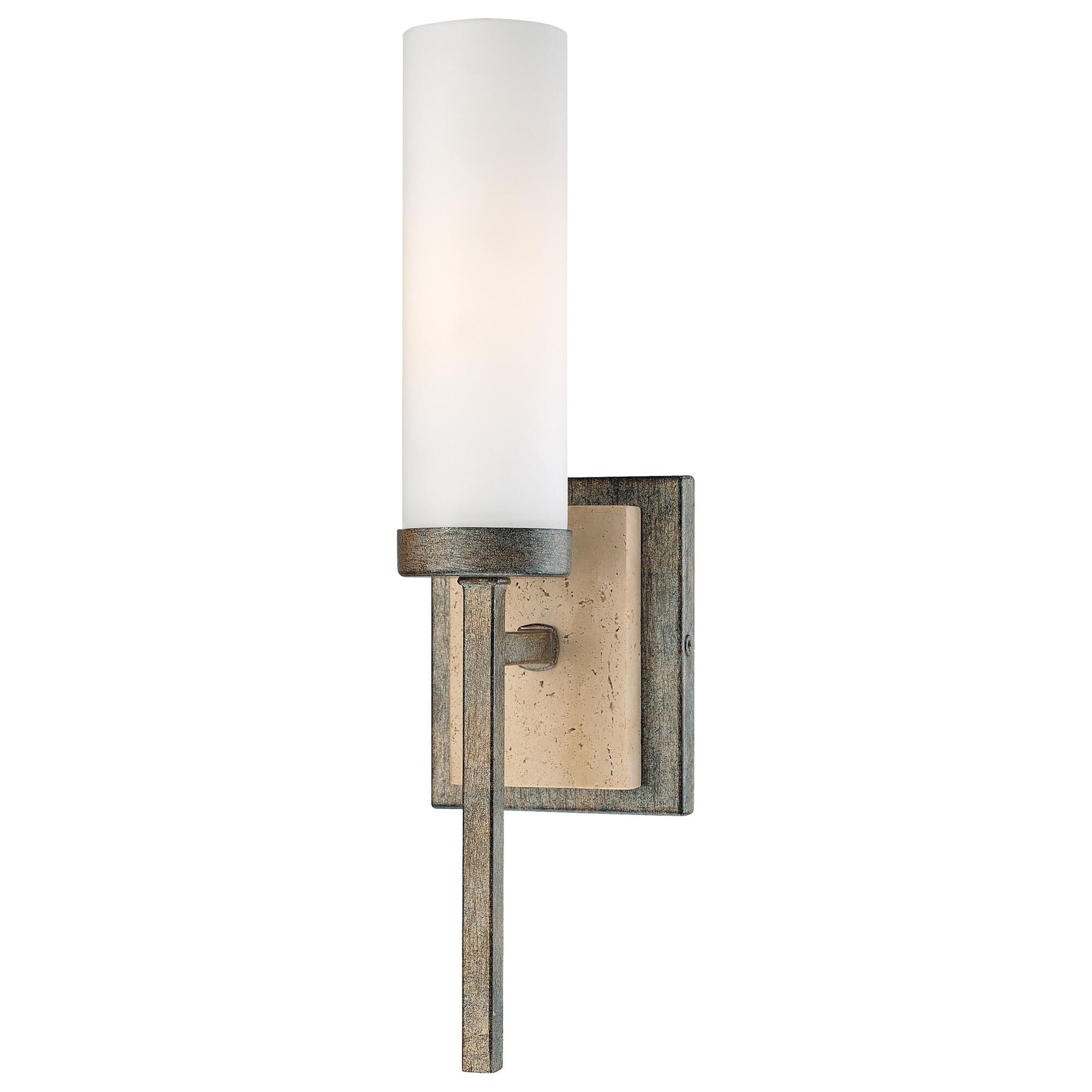 Shown in Aged Patina Iron finish and Etched Opal glass