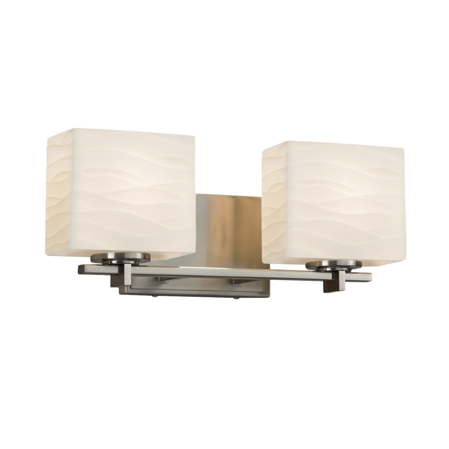 Porcelina 15 Inch 2 Light Bath Vanity Light by Justice Design Group