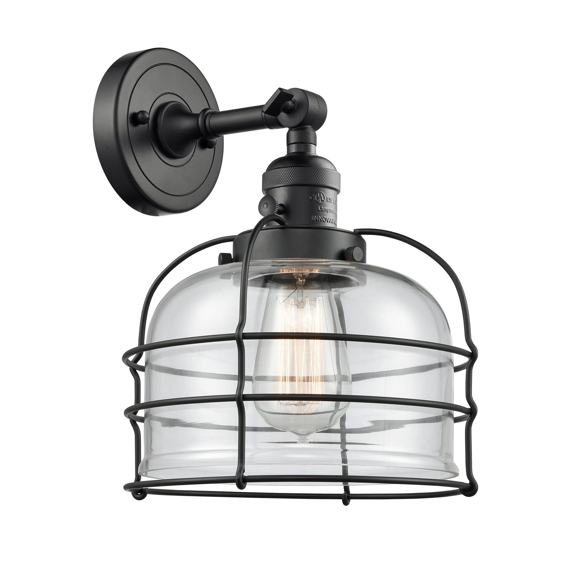 Bruno Marashlian Large Bell Cage 9 Inch Wall Sconce by Innovations Lighting