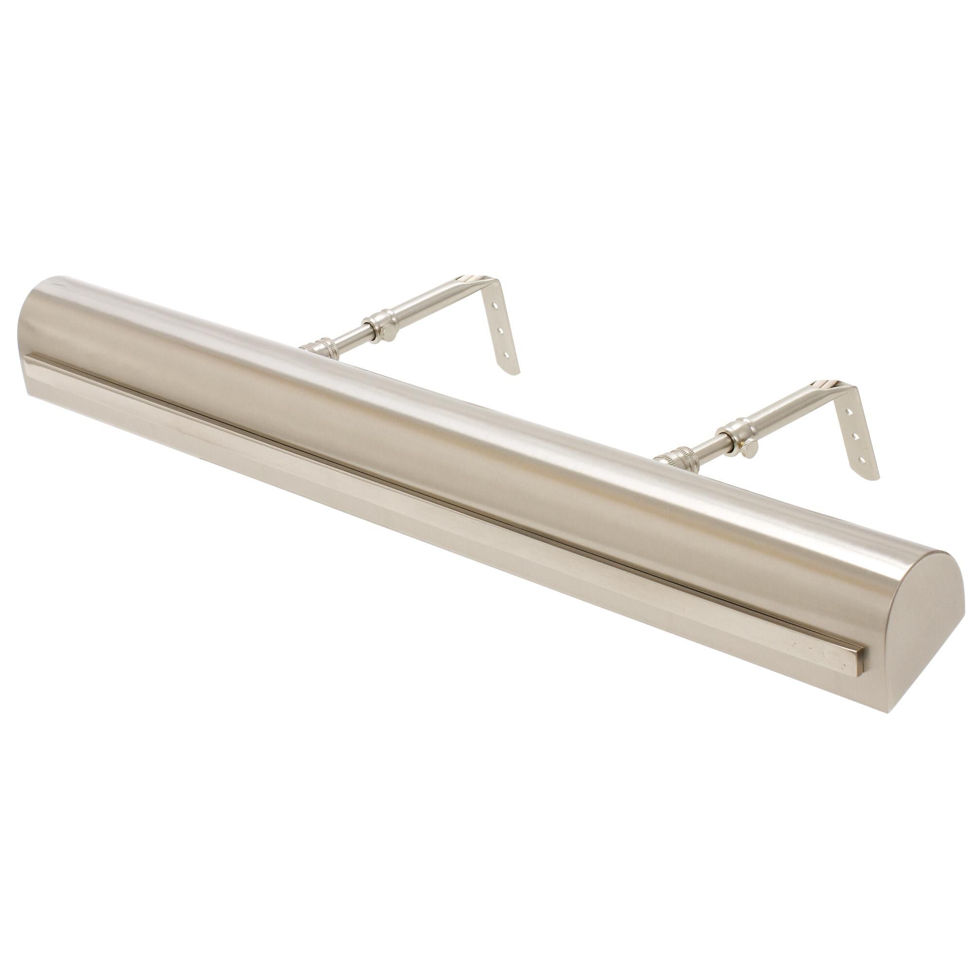 Shown in Satin Nickel With Polished Nickel Accents finish and Metal shade and Polished Nickel accent