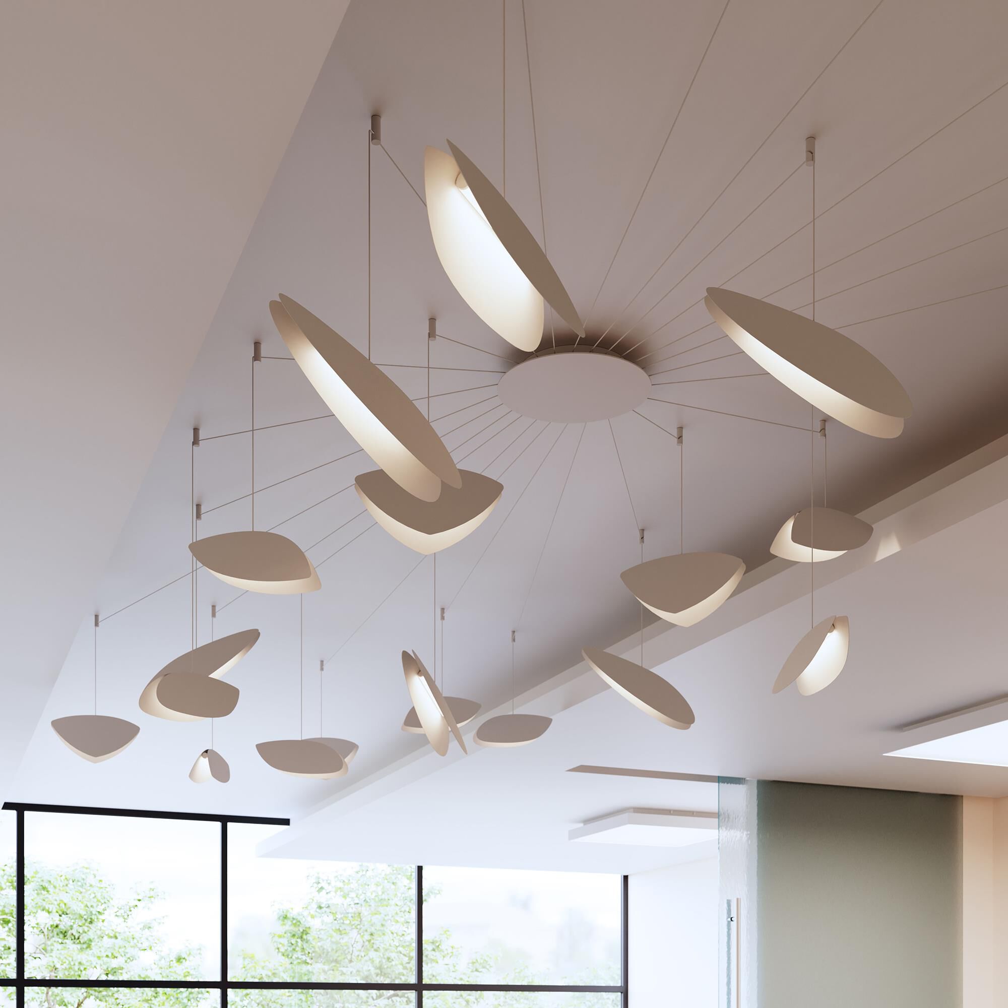 Papillons Multi Light Pendant by SONNEMAN