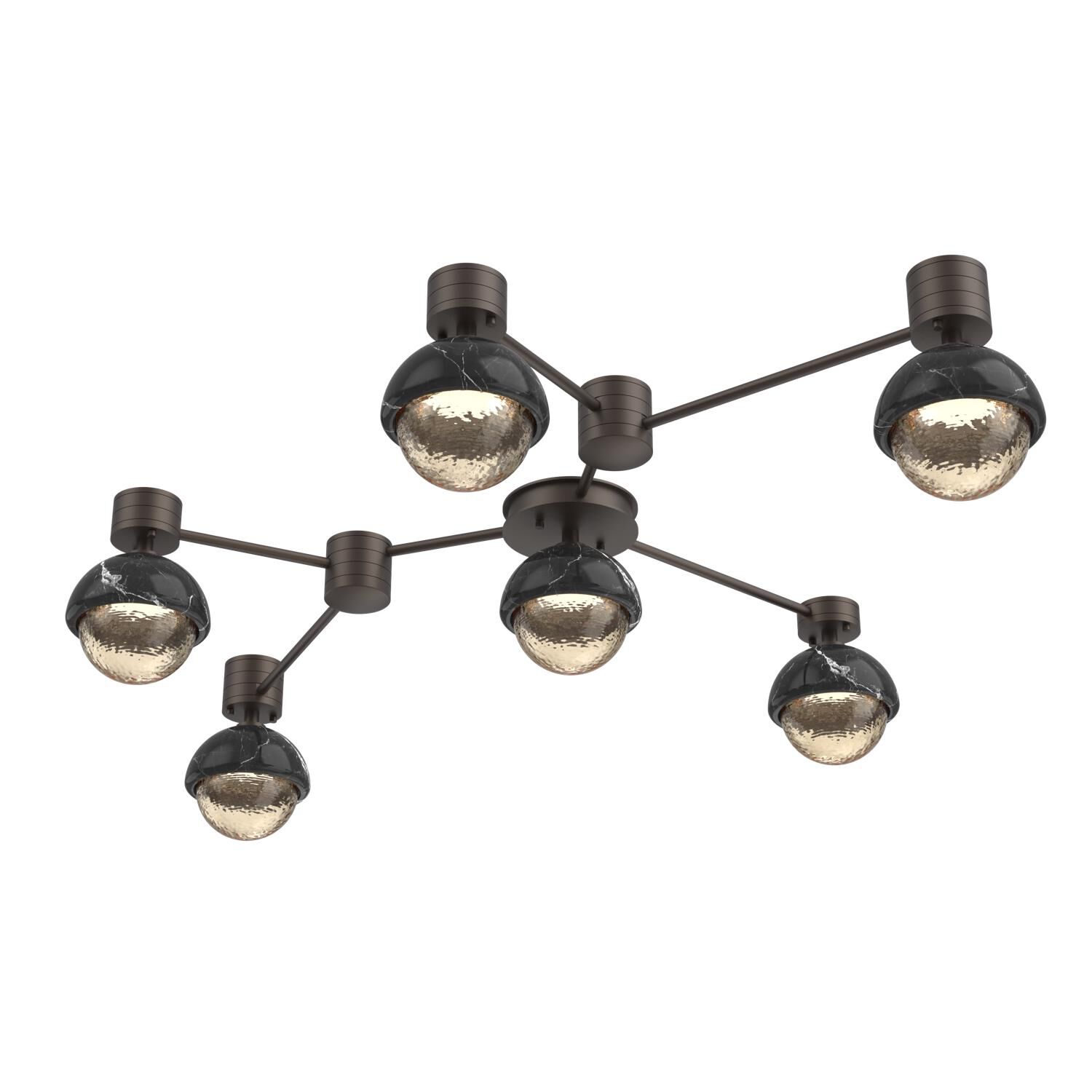 Levi Wilson Cabochon 41 Inch Flush Mount by Hammerton Studio