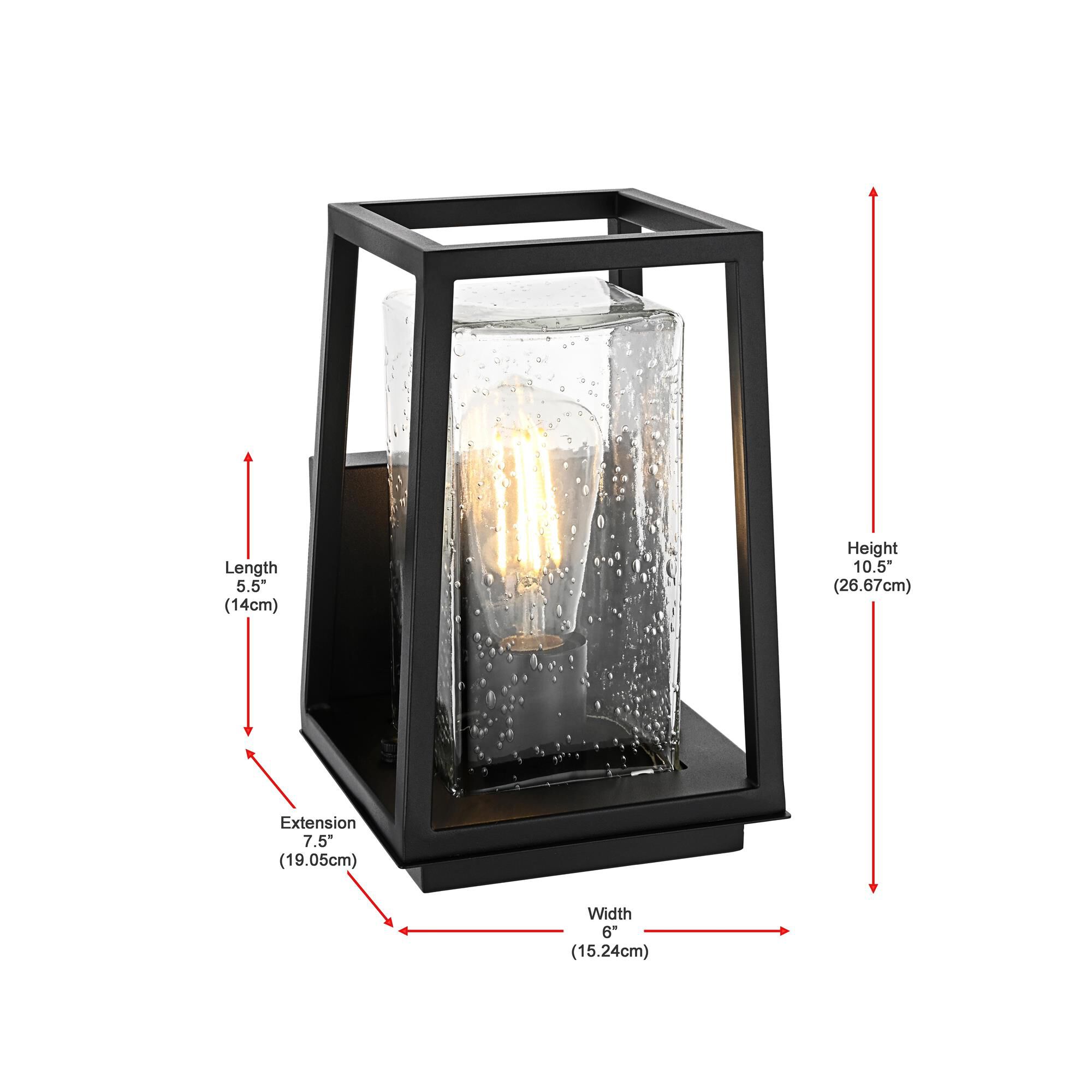 Lehigh 6 Inch Outdoor Wall Light by Elegant Lighting