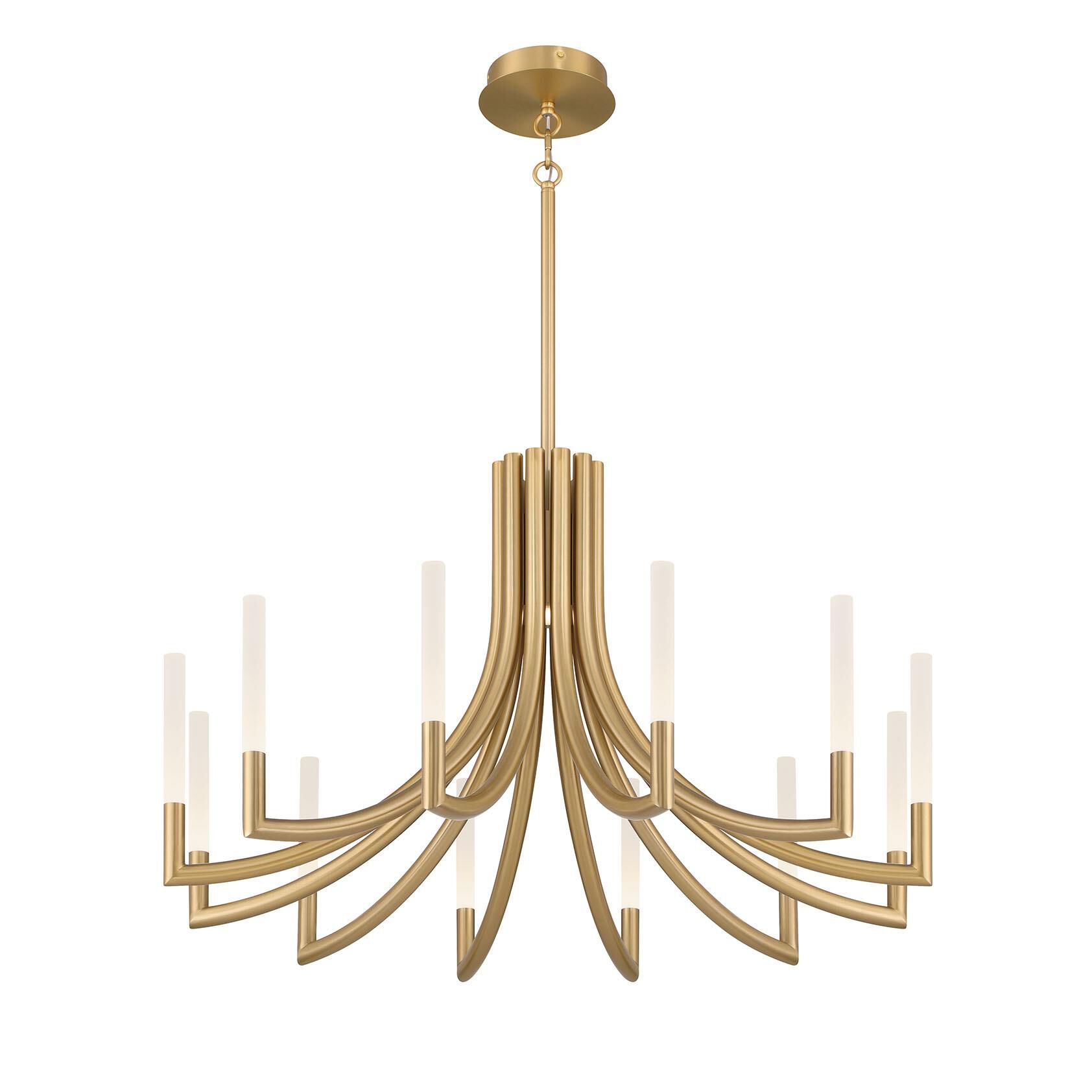 Shown in Gold finish and Frosted Acrylic glass