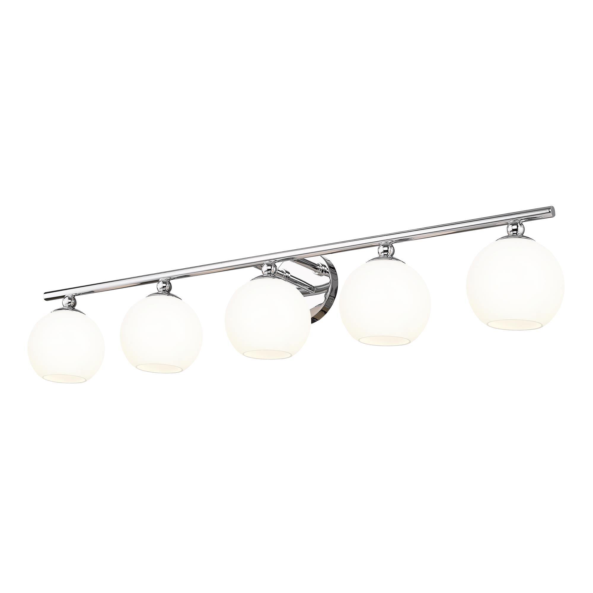 Shown in Chrome finish and Opal Etched glass