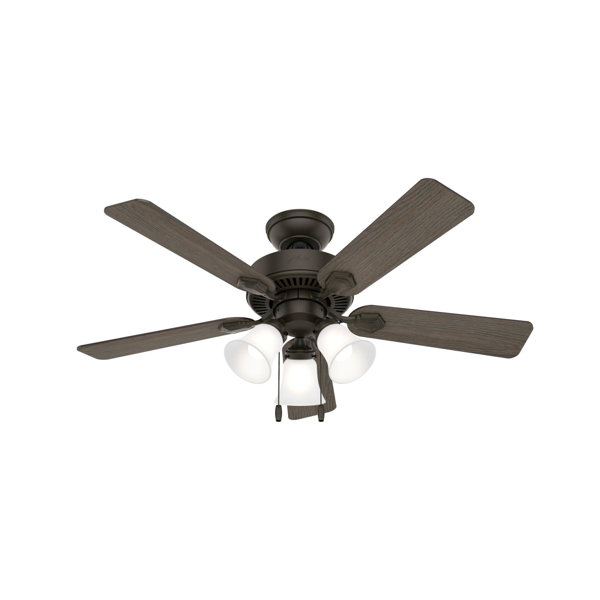 Swanson 44 Inch Ceiling Fan with Light Kit by Hunter Fan