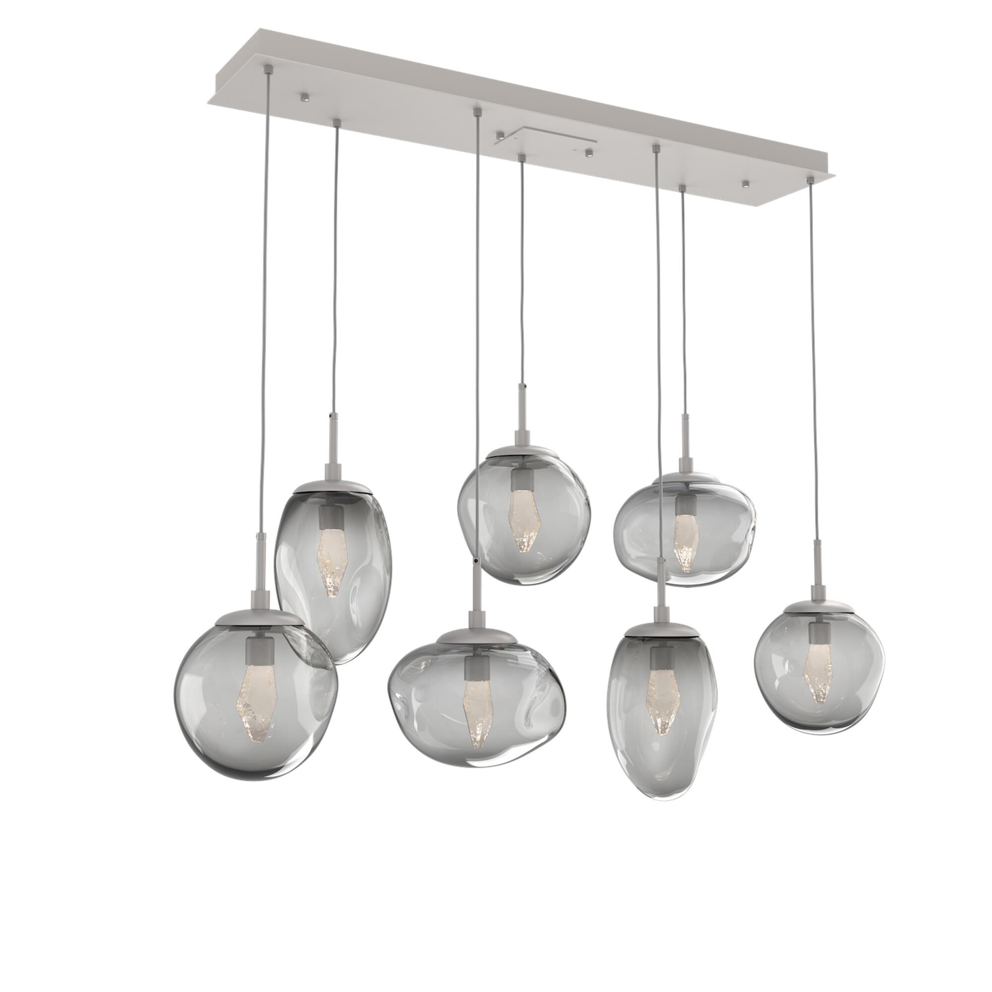 Shown in Metallic Beige Silver finish and Geo Inner Smoke Outer glass