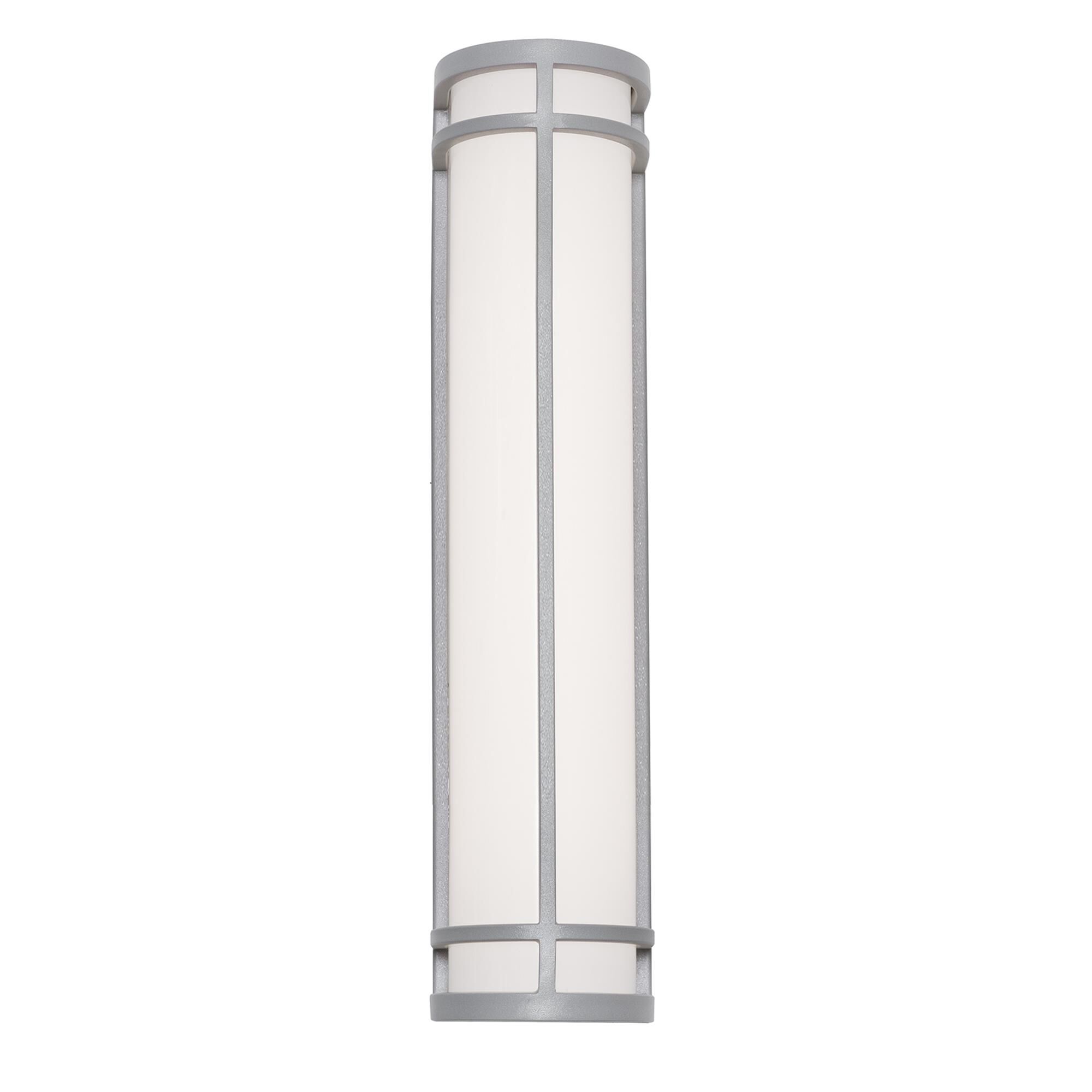 Shown in Textured Grey finish and White Acrylic Diffuser glass