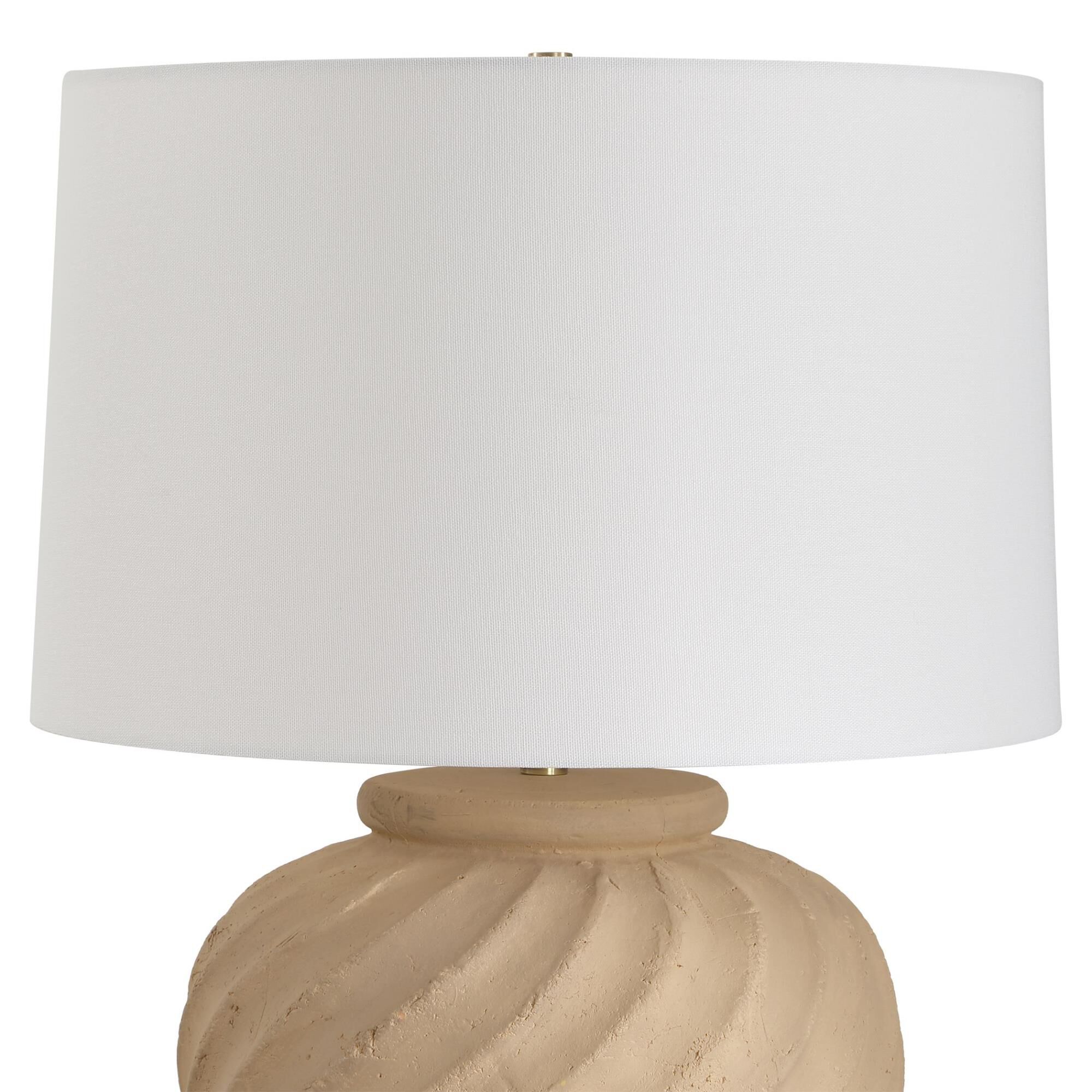 Shown in Brown finish and Round Hardback shade