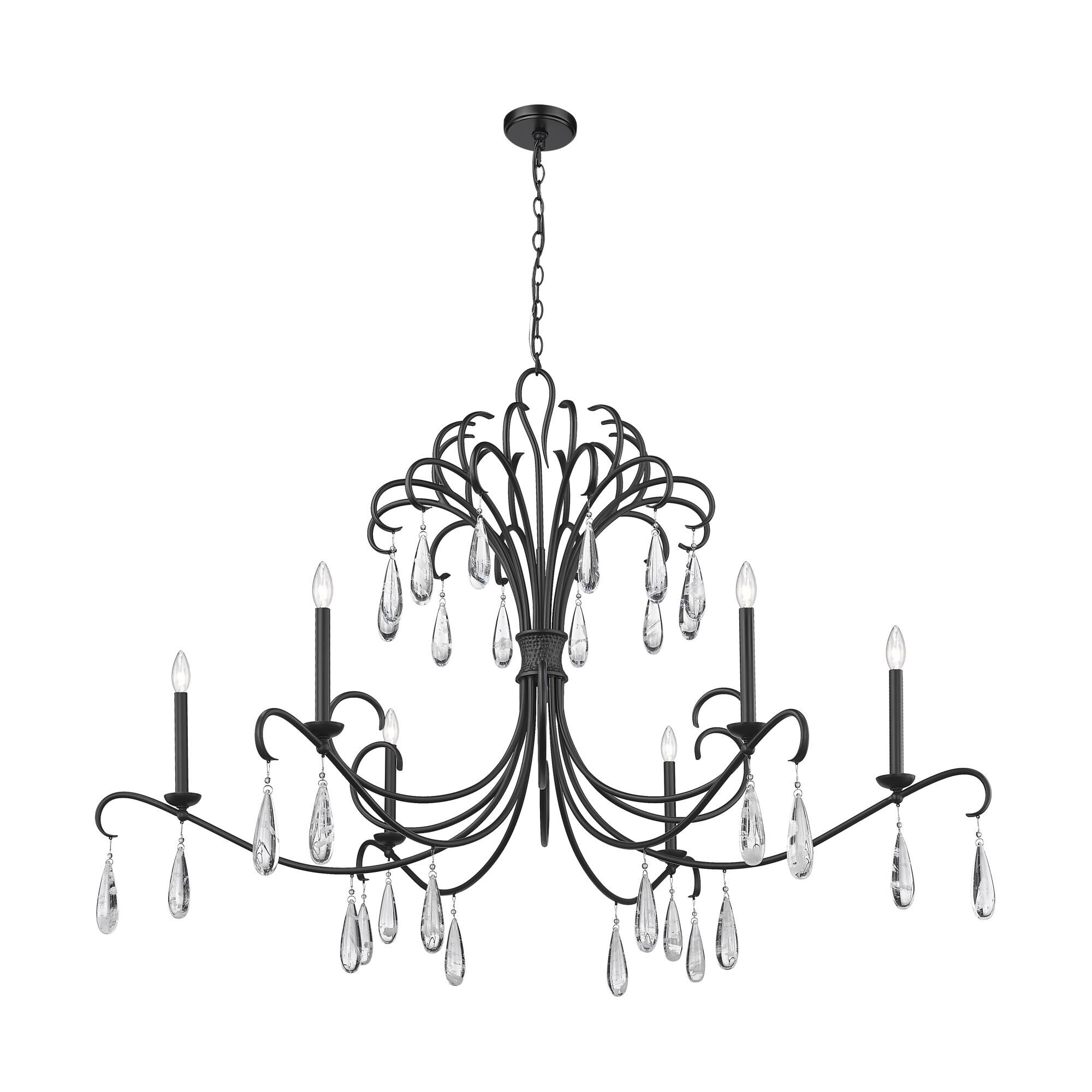 Amara 58 Inch 6 Light Chandelier by Z-Lite