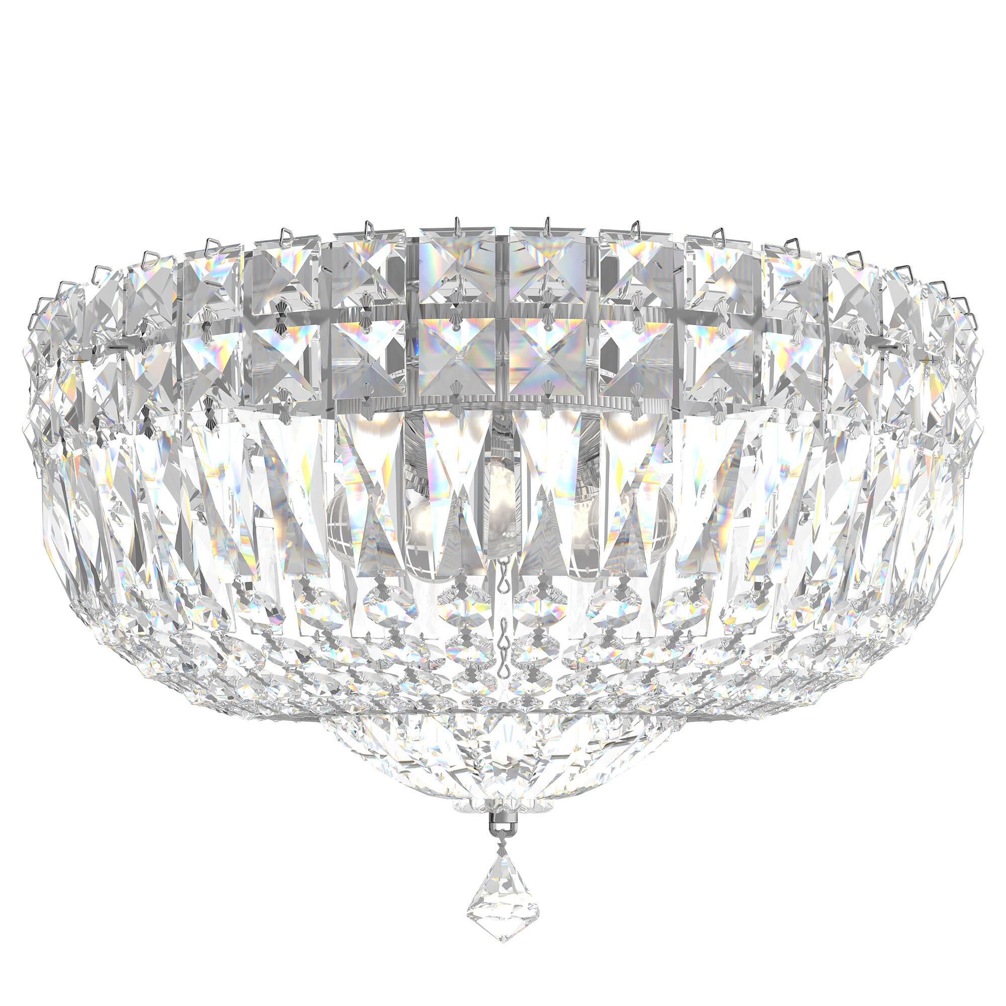 Petit Crystal Delux 12 Inch Flush Mount by Schonbek