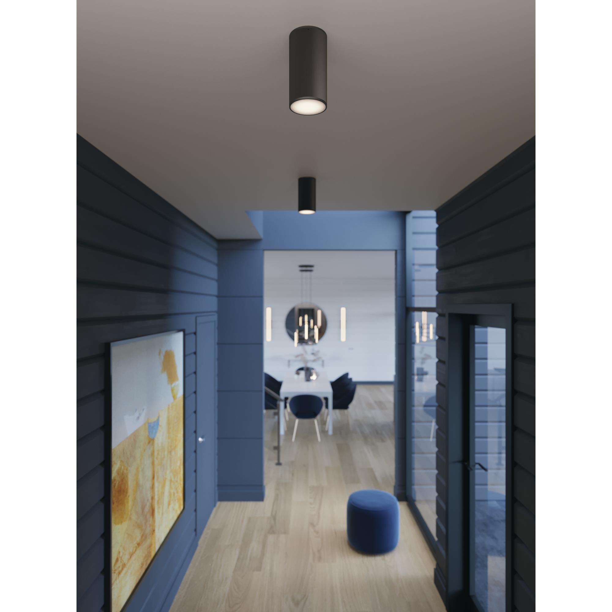 Shown in Black finish and Black Metal shade