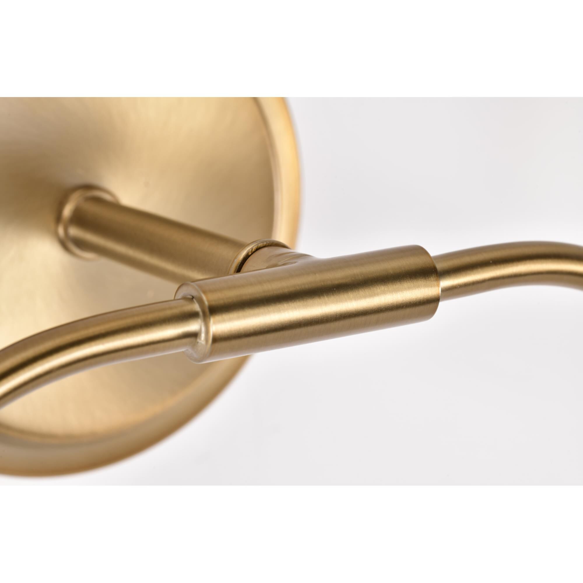 Shown in Burnished Brass finish and White Opal glass