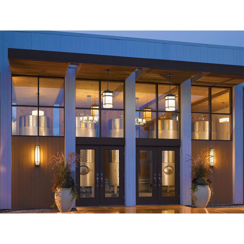 Banded Medium Outdoor Hanging Lantern by Hubbardton Forge