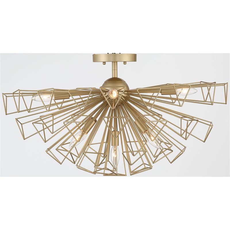 Dendelio 22 Inch 9 Light Semi Flush Mount by Eurofase Lighting