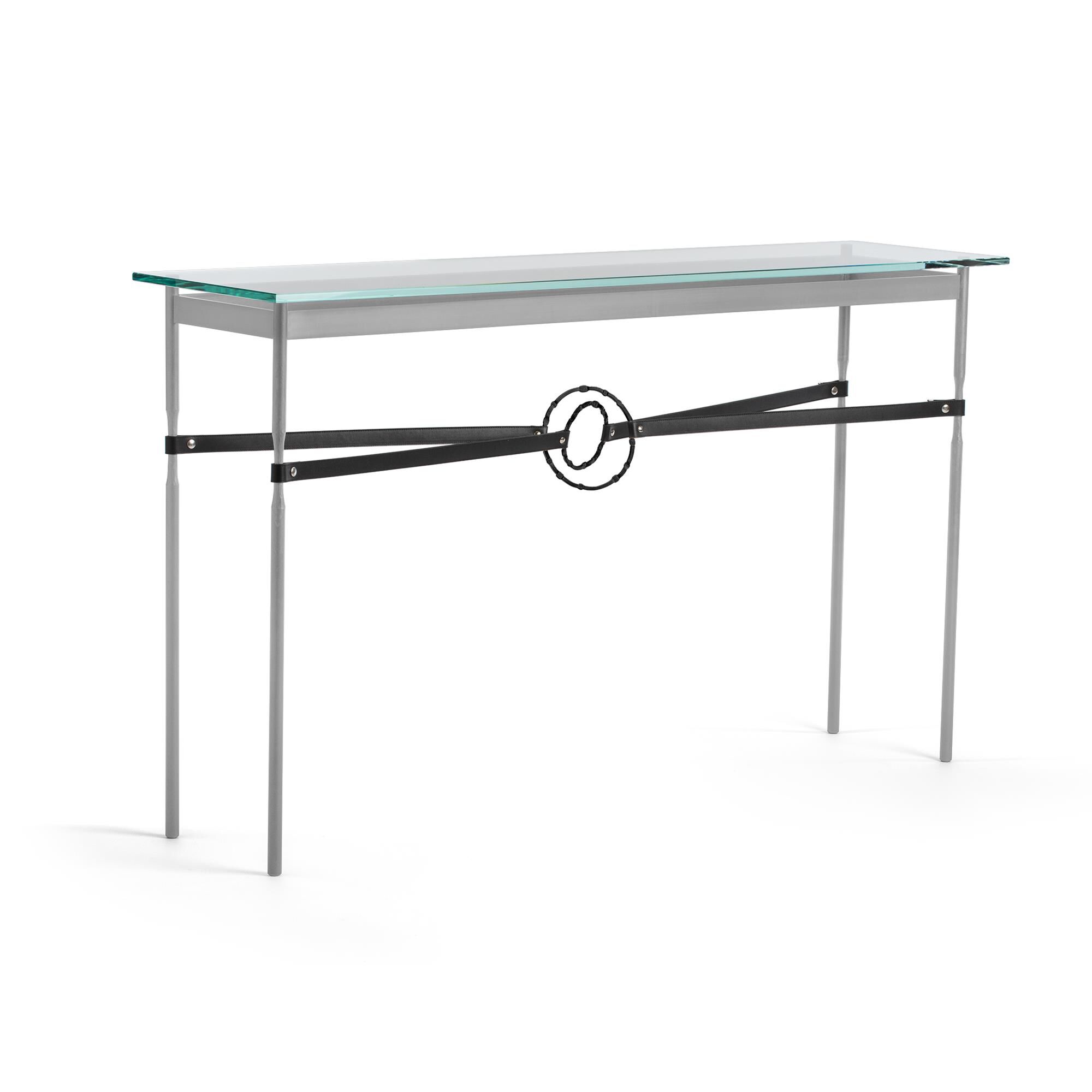 Shown in Vintage Platinum finish and Black with Leather Black  accent