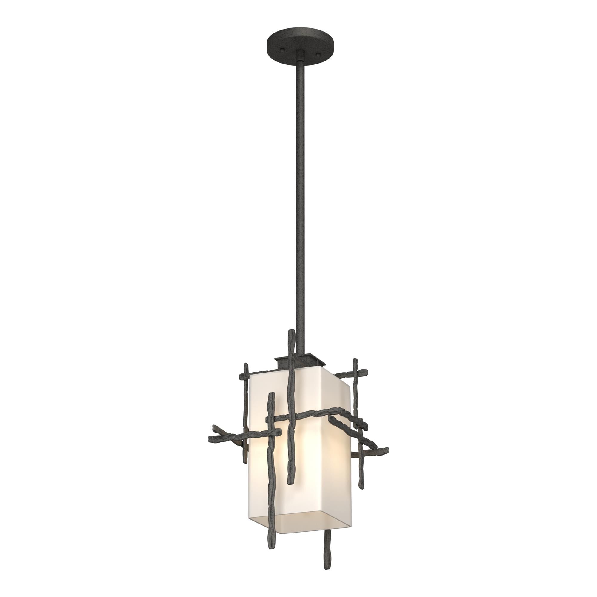 Shown in Coastal Natural Iron finish and Opal glass and Opal Glass shade